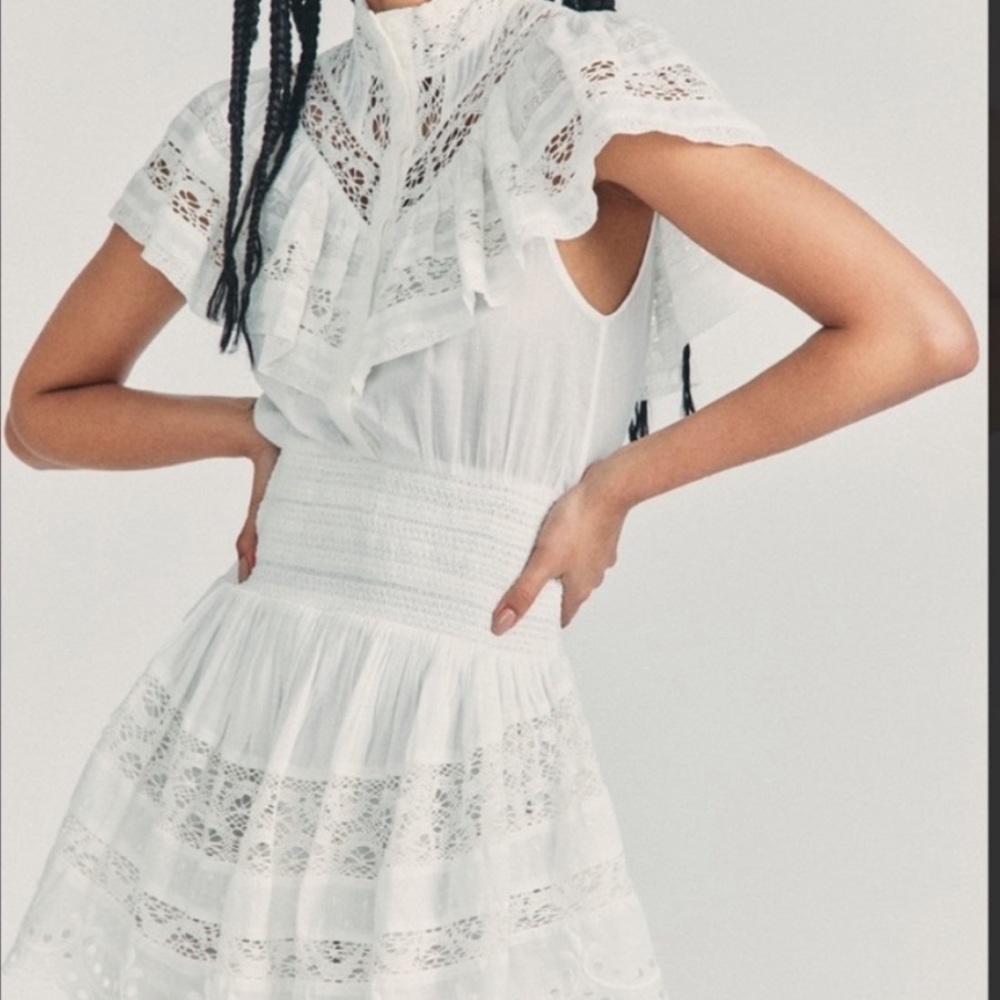 LSF white lace dress